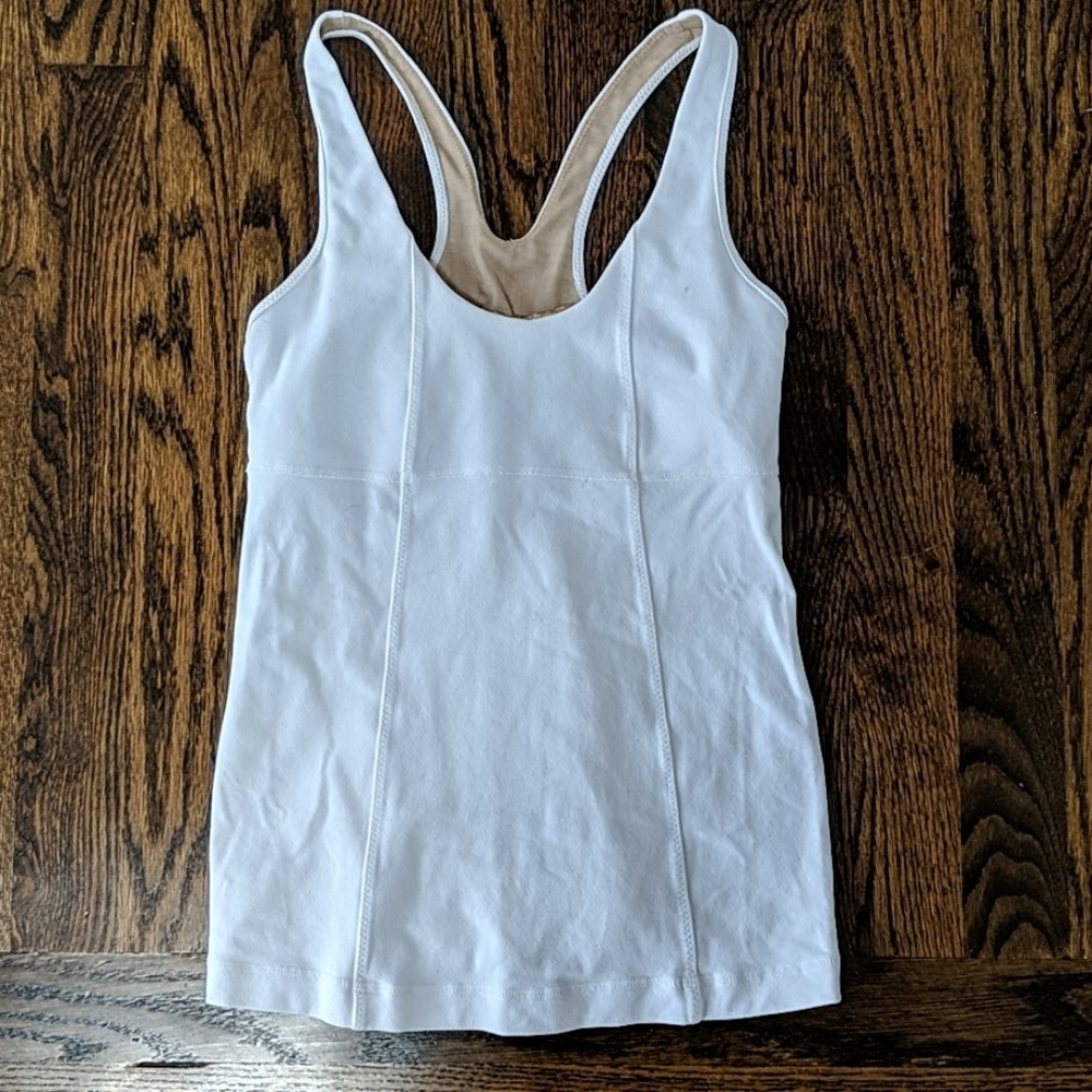 Women's white tank